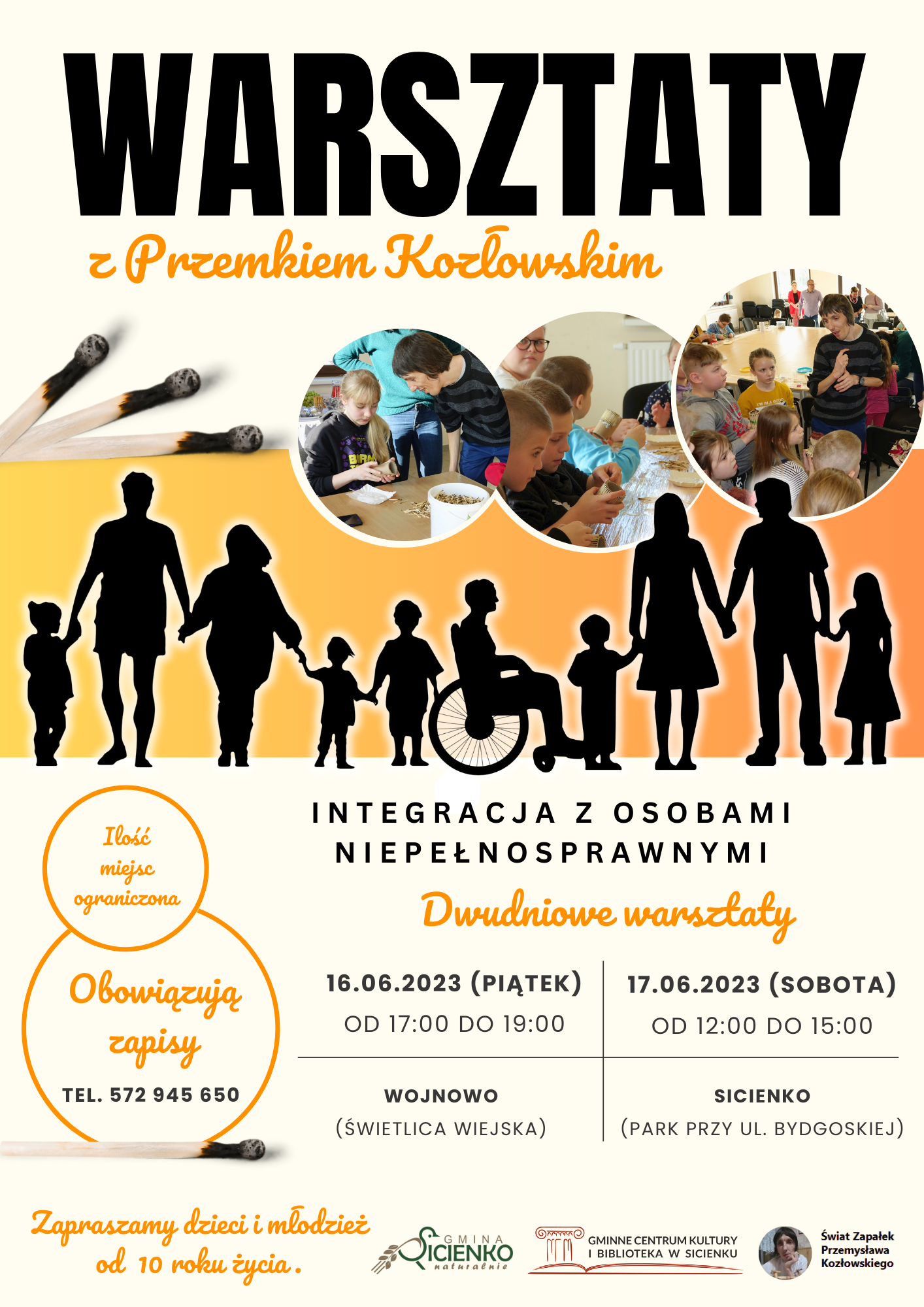 Plakat - Warsztaty z Przemkiem Kozłowiskim