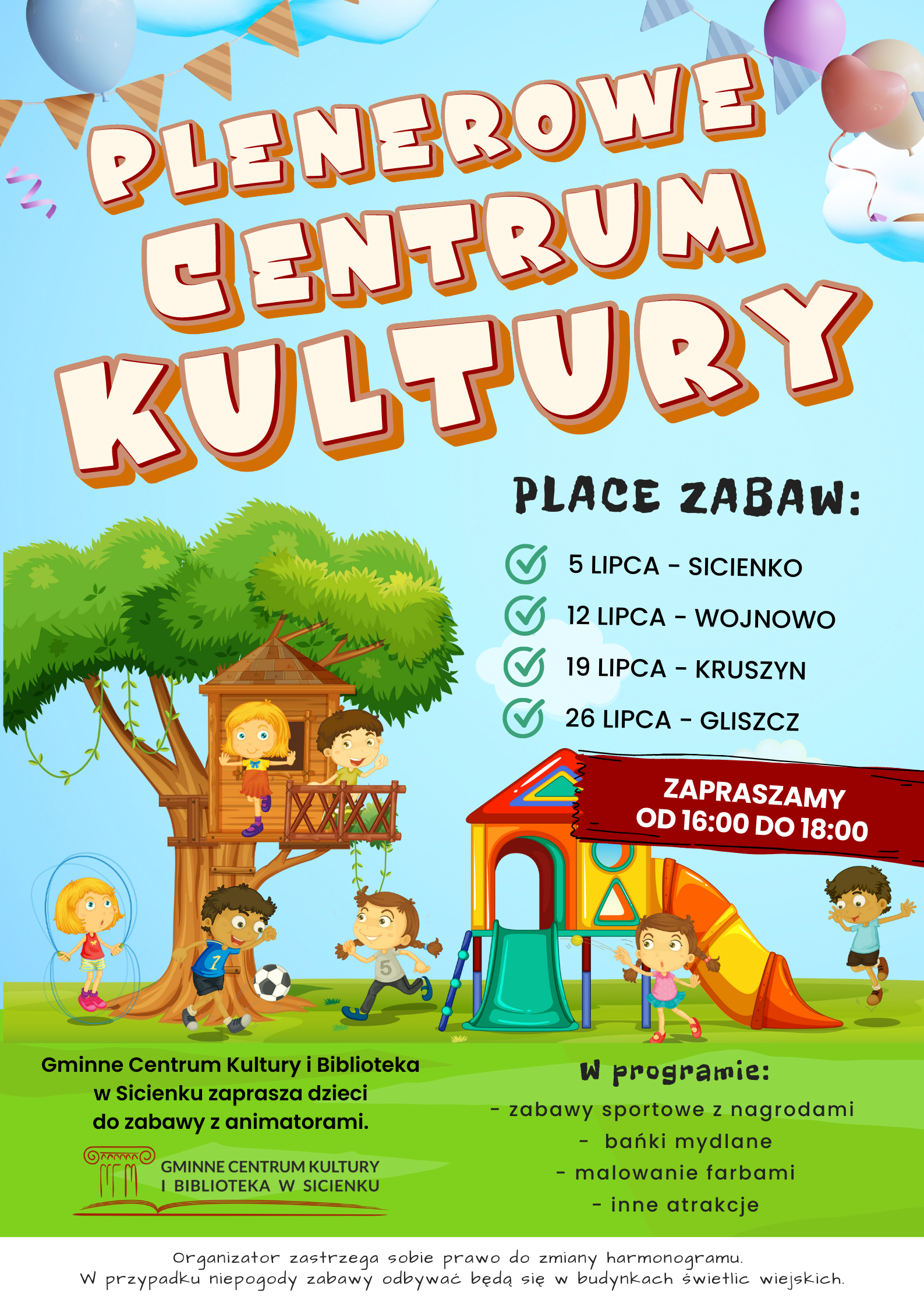 Plakat - Plenerowe Centrum Kultury