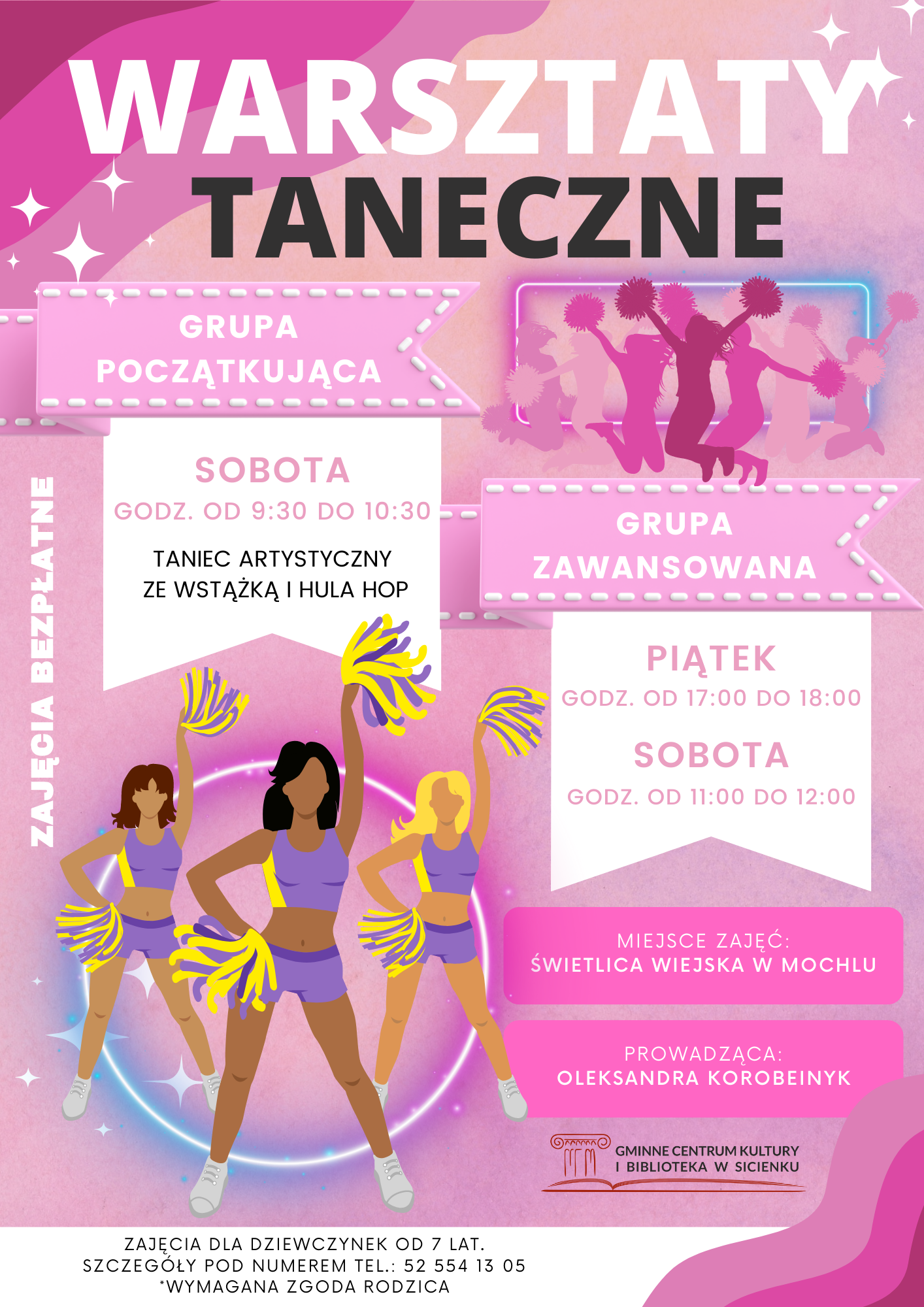 Plakat - Warsztaty taneczne Plakat - Warsztaty taneczne