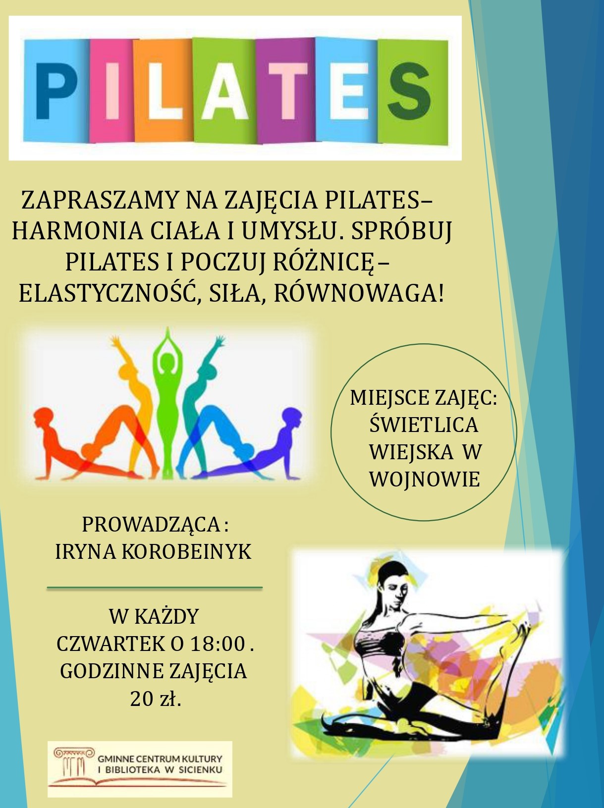 Plakat - pilates