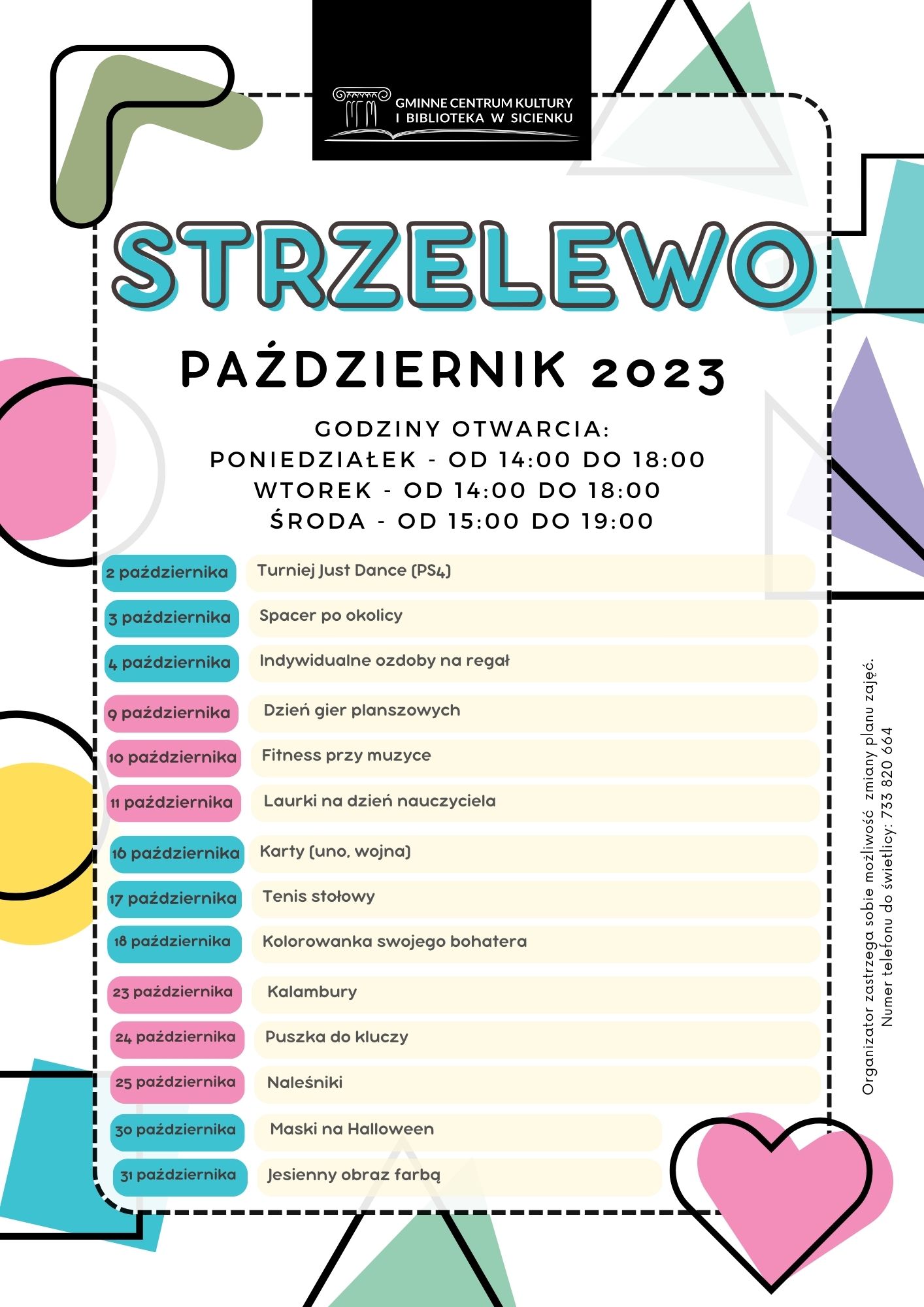 Plan pracy - Strzelewo 2023 Łukowiec