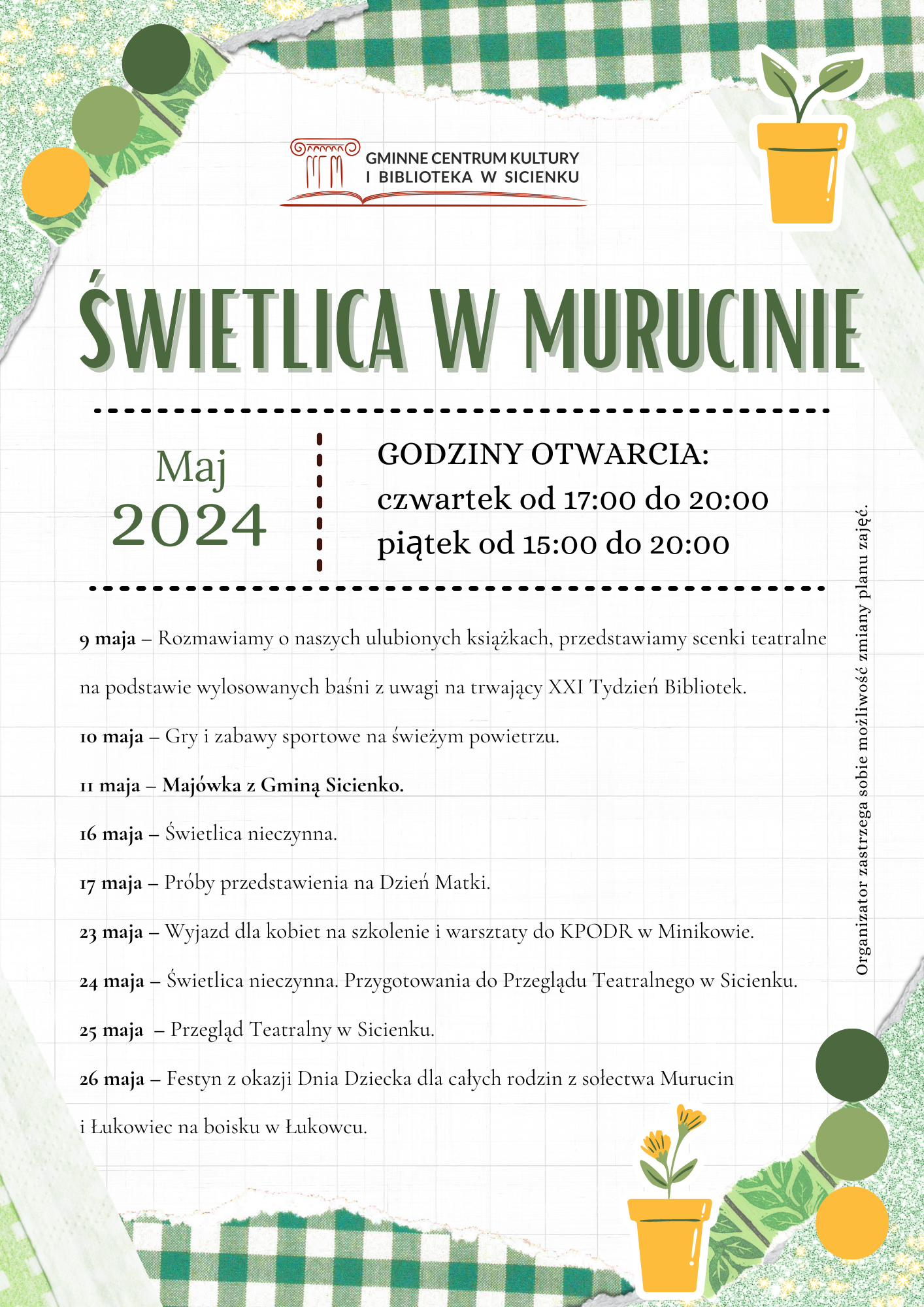 Plan pracy - maj 2024 Murucin Plan pracy - maj 2024 Murucin