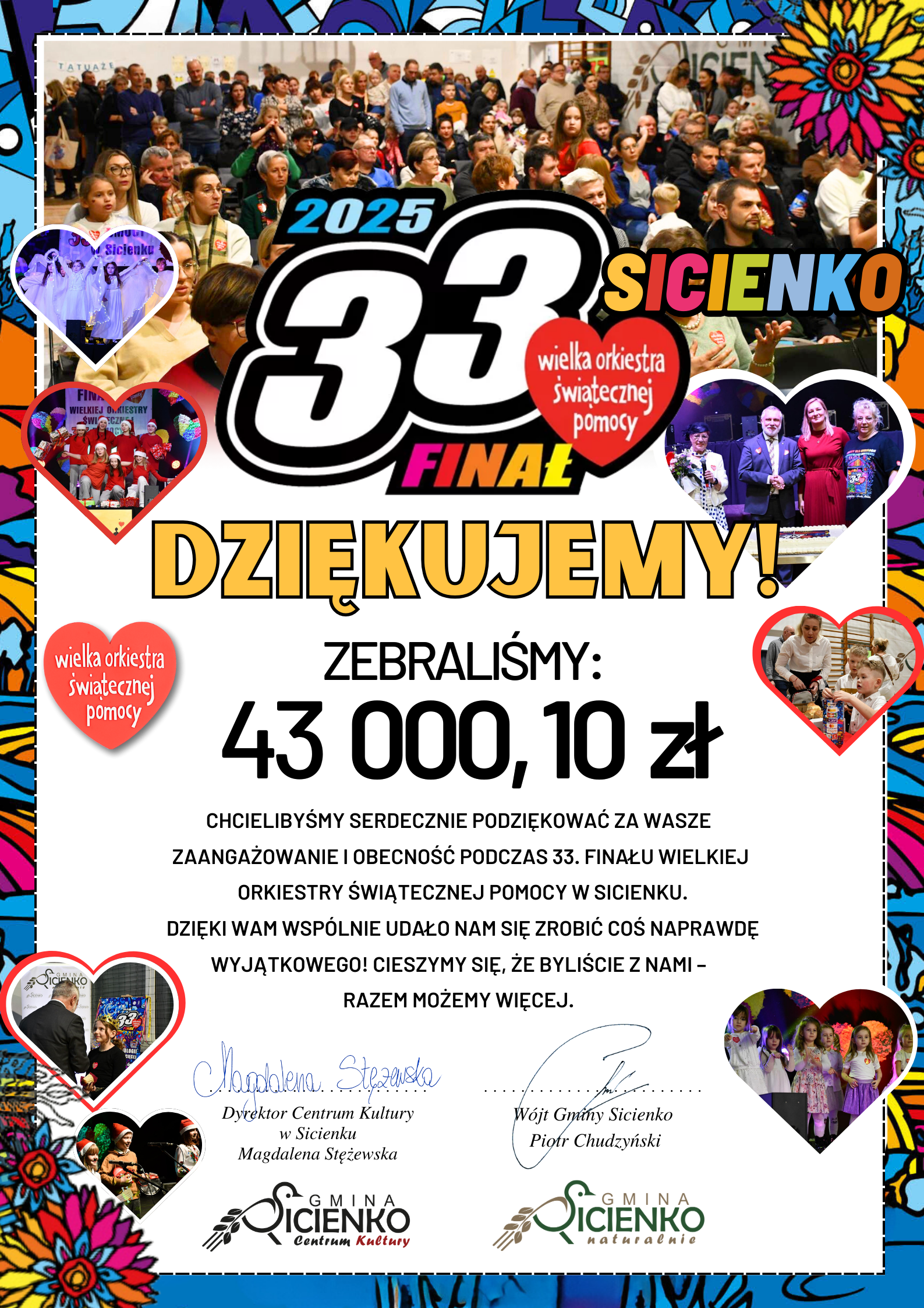 Podziękowanie WOŚP 2025 Podziękowanie WOŚP 2025