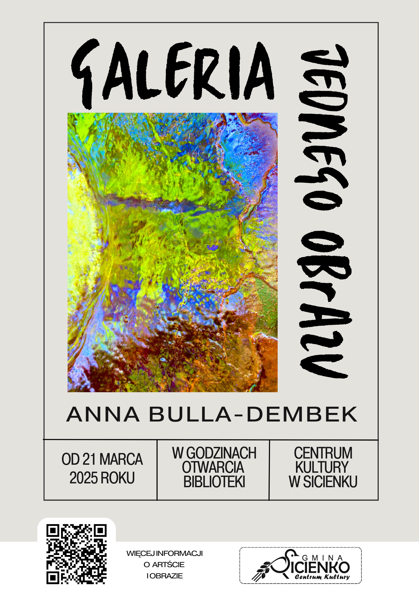Plakat - Galeria Jednego Obrazu