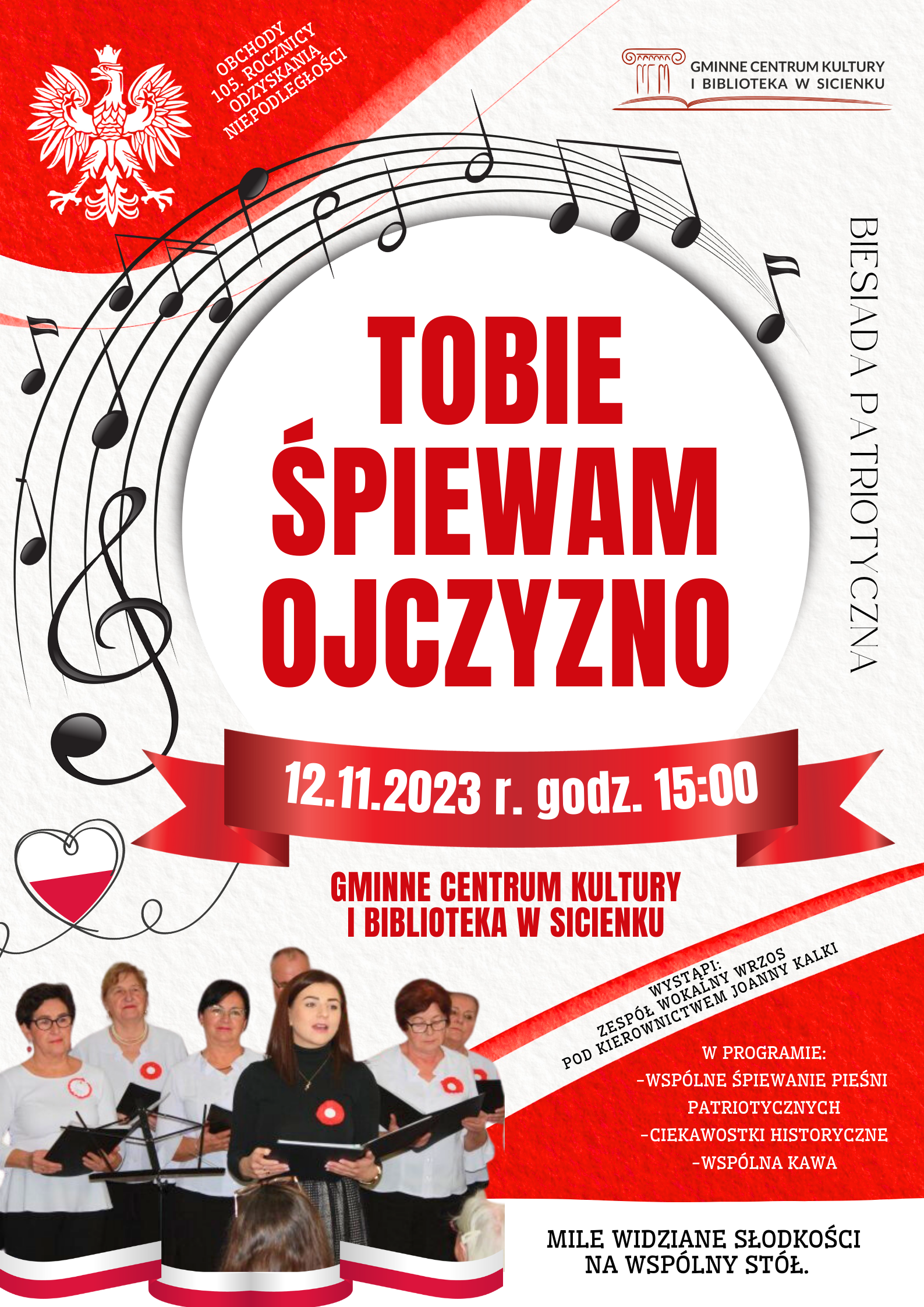 Plakat - Tobie śpiewam Ojczyzno Plakat - Tobie śpiewam Ojczyzno