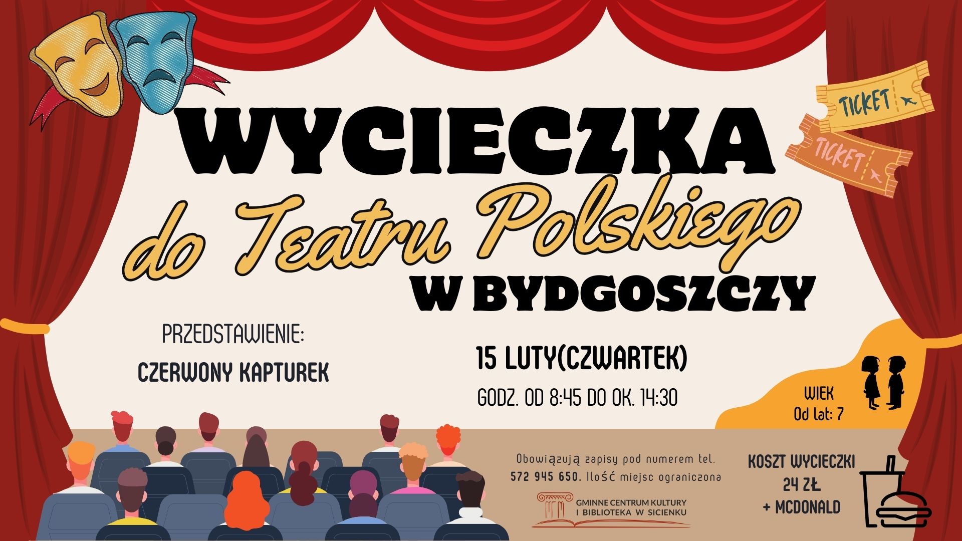 Plakat - wycieczka do teatru