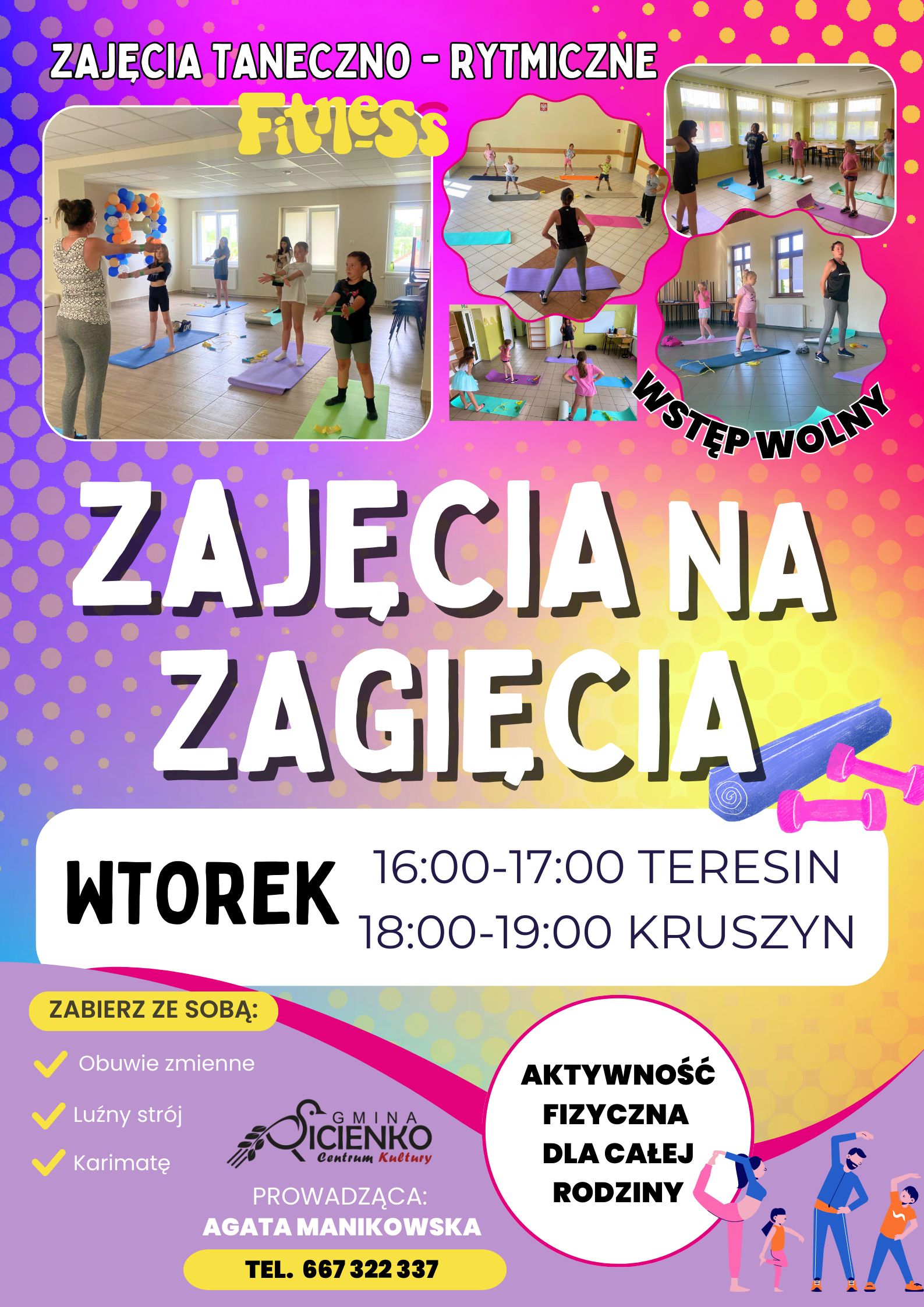 Plakat - Zajęcia na zagięcia