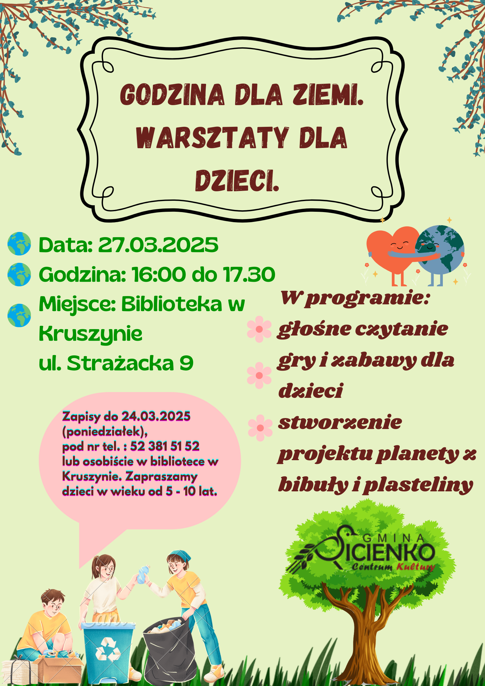 Plakat - Godzina dla ziemi 