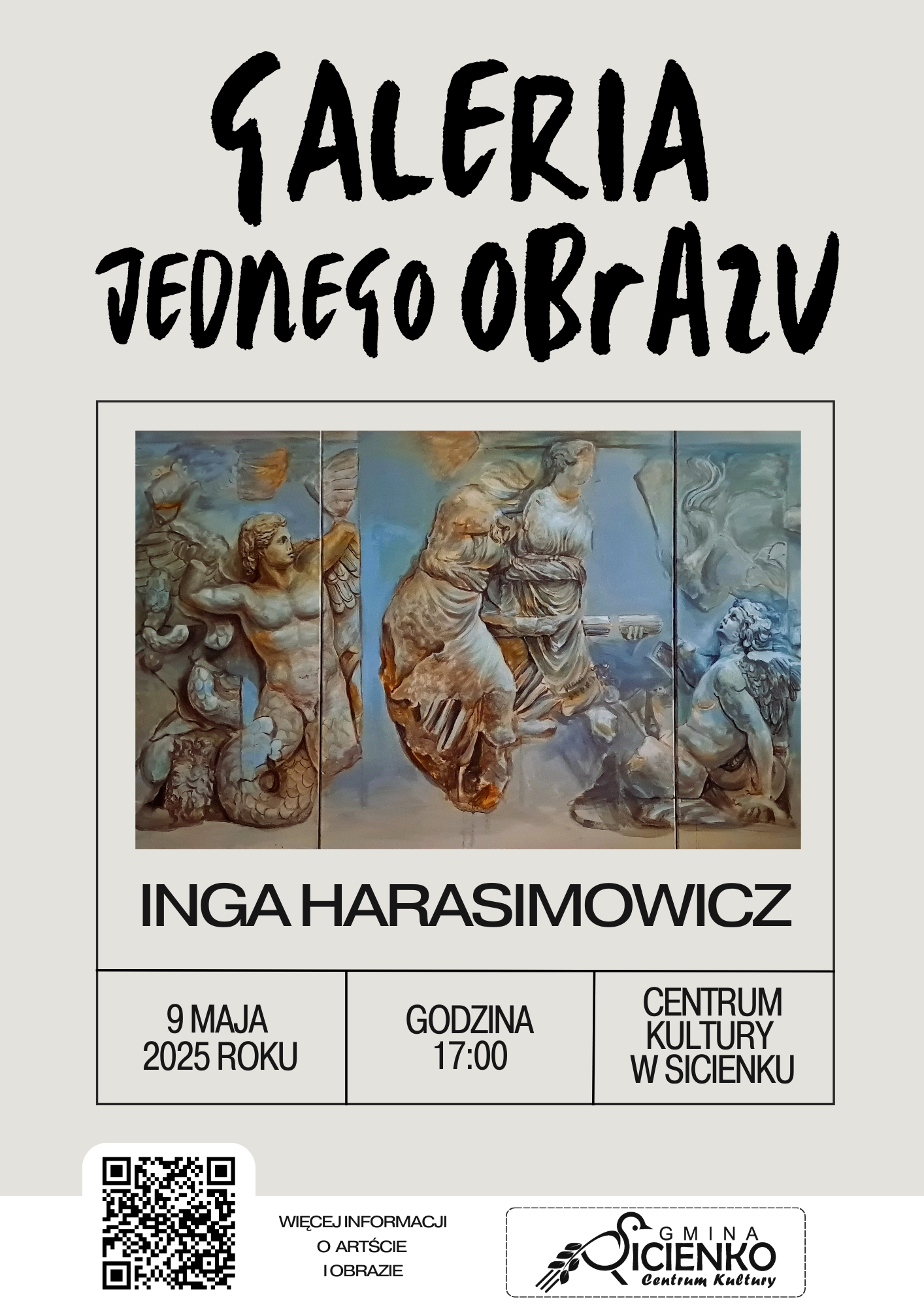Plakat - Galeria Jednego Obrazu Inga Harasimowicz