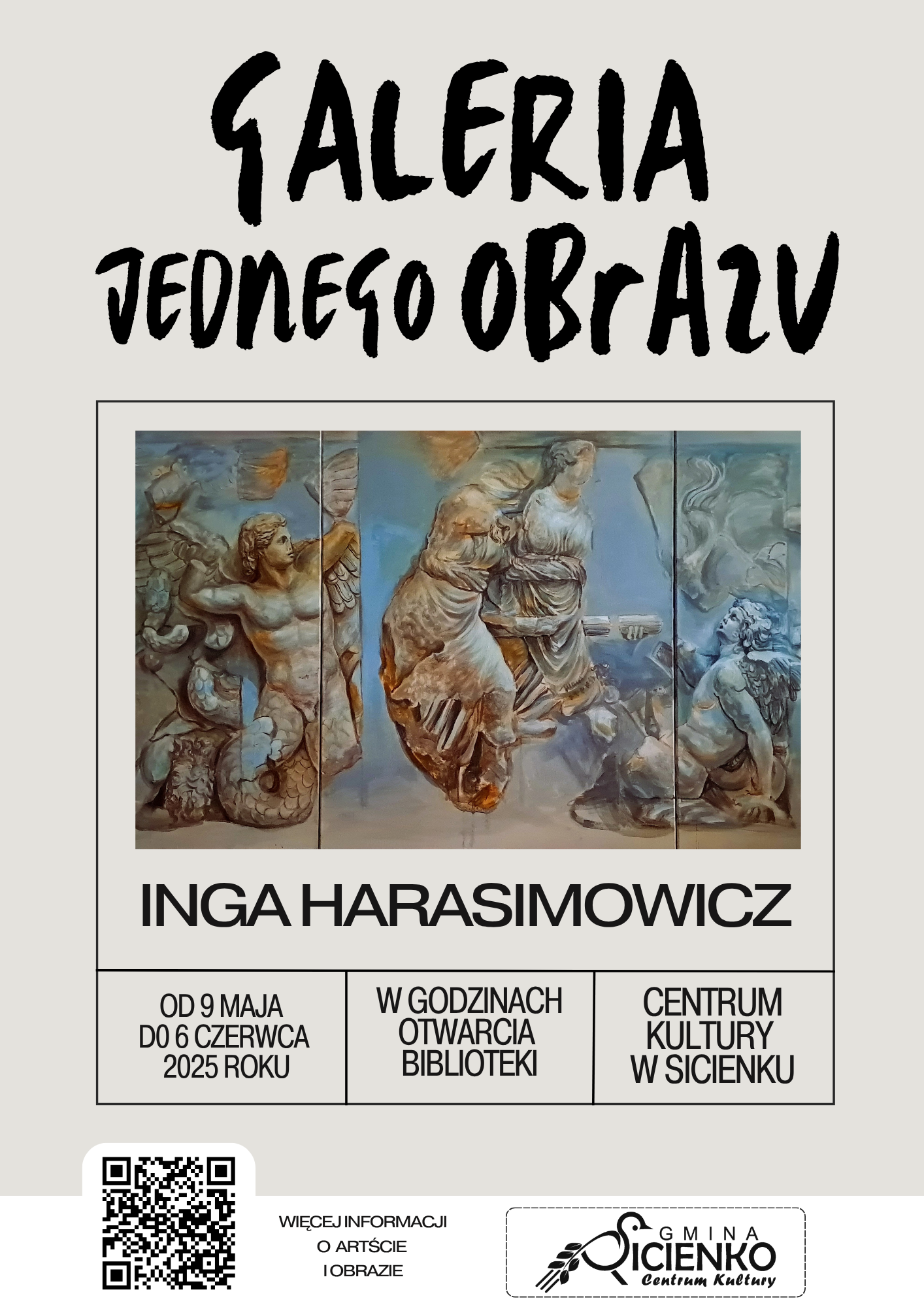 Plakat - Galeria Jednego Obrazu Inga Harasimowicz