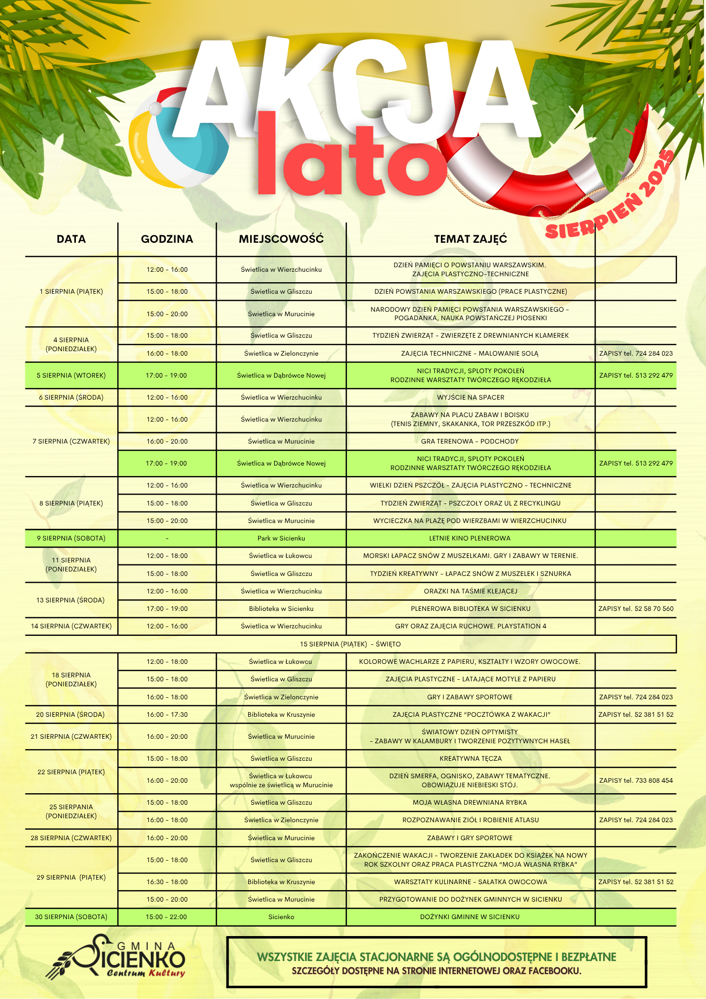 Plakat - Akcja Lato 2025
